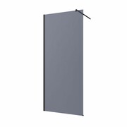 Invena Kabina walk-in szkło grafitowe profil czarny 80 x 200 AK-32-183-S INVENA