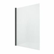 NEW TRENDY Kabina prysznicowa NEW SOLEO BLACK walk-in szkło 6mm 80x200 K-0768 NEW TRENDY