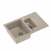 Quadron Zlewozmywak granitowy Peter 156 beżowy HCQP57850BEZK quadron