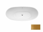 Besco Wanna wolnostojąca Ayla Glam Złota 170 x 80 + maskownica syfonu z przelewem złota WA-170-AYZZ Besco