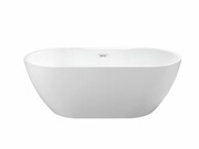 Besco Wanna wolnostojąca Navia 160 + syfon z przelewem chrom WAS-160-N Besco