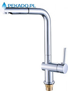Laveo Bateria zlewozmywakowa z wyciąganą wylewką Luna BLZ 069D Laveo