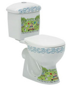Cerastyle Zestaw WC dla dzieci Happy 08100-PW Cerastyle