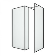 NEW TRENDY Ścianka prysznicowa NEW MODUS BLACK walk-in 80x200 EXK-5623 NEW TRENDY