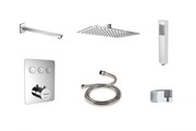 Excellent Zestaw prysznicowy wannowy podtynkowy Krotos Chrom AREX.SET.8046CR EXCELLENT