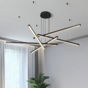 Lampa sufitowa czarna 140cm 67Watt L144 Nowoczesna lampa czarna 140cm