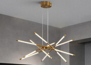 Złota lampa wisząca 80cm 60Watt L149