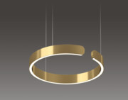 Złota lampa wisząca 60cm z pilotem 43Watt L152