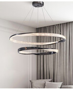 Lampa sufitowa tytanowa LED 60x40cm 72Wat L161 Tytanowa lampa wisząca led