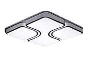 Plafon LED z pilotem Czarny 86,5x86,5cm - P001B