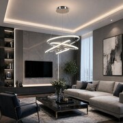 Lampa LED 50cm 68Watt 4000K- L101 Lampa LED 50cm 68W 4000K chrom L101 | Nowoczesna lampa sufitowa