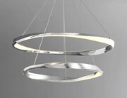 Lampa sufitowa chrom LED 80x60cm 98Watt L164 chrom lampa wisząca led