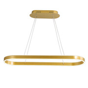 Lampa OVAL wisząca złota 80cm 63Watt L146