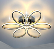 Srebrny plafon LED 60cm 3000K 48Watt - P142