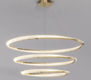 Lampa sufitowa złota połysk LED 80x60x40cm 130Watt L167 Złota lampa sufitowa LED 130W – nowoczesny model L167 | Zyrandole24.pl