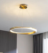 Lampa sufitowa złota połysk LED 80cm 58Watt L166 Złota lampa wisząca led