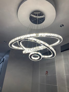 Żyrandol kryształowy RING z pilotem 80x60x40x20 z pilotem K213