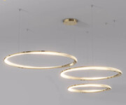 Lampa wisząca złota połysk LED 100x80x60 173Watt L169 Złota lampa wisząca led