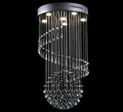 Lampa kryształowa wisząca 50x90cm - K175 Lampa kryształowa wisząca 50x90 cm – elegancka, chrom, K9