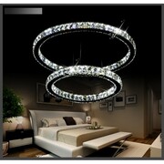 Żyrandol kryształowy ring 70x50 cm LED 60W – gruby ring K065 Luksusowy żyrandol kryształowy ring 70x50 cm LED 60W – K065