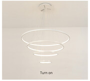 Lampa wisząca Ring LED 80x60x40x30 130Wat L154 wisząca lampa led ring