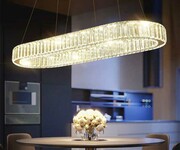 Lampa kryształowa wisząca CHROM- 100cm 65watt - K228