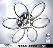 Srebrny plafon LED 100cm 4000K 75Watt - P147