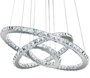 Żyrandol kryształowy RING 80x60x40cm z pilotem - K009