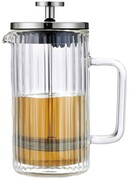 Zaparzacz do kawy herbaty szklany 1000ml French Press srebrny KLAUSBERG KB-7758