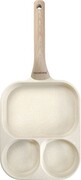 Patelnia marmurkowa 3 w 1 do jajek naleśników placków pancake 22x18cm BEŻOWA KLAUSBERG KB-7829