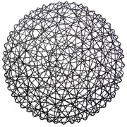 Podkładka na stół papierowa czarna okrągła 35cm ORION 728014