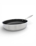 Patelnia stalowa głęboka nieprzywierająca z pokrywką 26CM indukcja MASTERPAN MP-2389