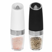 Zestaw 2 elektrycznych młynków grawitacyjnych do soli i pieprzu BRUNBESTE BB-2802