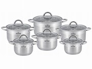Zestaw garnków stalowych 12 ele. ZILNER ZL-8109