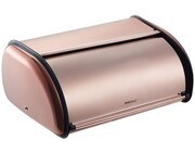 Chlebak stalowy mały 36cm pojemnik chleb KINGHOFF Różowe złoto połysk KINGHOFF KH-1840
