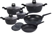 Komplet garnków z marmurkową powłoką nieprzywierającą 12-ele KLAUSBERG KB-7675