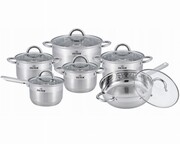 Zestaw garnków stalowych 12 ele. ZILNER ZL-8106