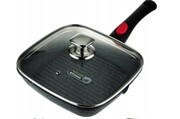 Patelnia grillowa 28cm non-stick z pokrywką indukcja ROSSNER B8104
