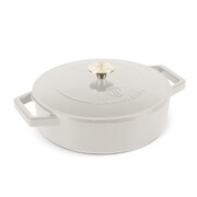 Emaliowany niski garnek żeliwny 2.57L 26cm BERLINGER HAUS Strong Mold Sahara BH-6530