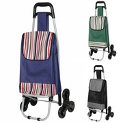 Wózek na zakupy na kółkach składany z dodatkową kieszenią torba BRUNBESTE BB-2060