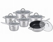 Zestaw garnków stalowych 12 ele. ZILNER ZL-8108