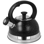 Czajnik stalowy z gwizdkiem tradycyjny na indukcję 2.5L czarny marmurek BRUNBESTE BB-2393