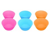 Silikonowe foremki do muffinek babeczek na muffinki babeczki 5cm 6 sztuk TS-399-4 multikolor