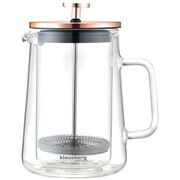 Zaparzacz do kawy/herbaty 0,60L French Press różowe złoto KLAUSBERG KB-7724