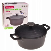 Garnek brytfanna kociołek z powłoką marmurową 2.5L KAMILLE KM-4460