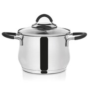 Garnek stalowy z pokrywką 18/10 16cm 2.4L ORION dalie 113168