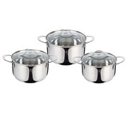 Zestaw garnków stalowych 6 ele. BERLINGER HAUS Silver Jewellery BH-6662