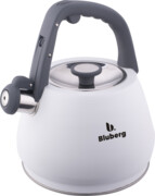 Czajnik na gaz indukcję stalowy z gwizdkiem biały mat duży 3L BLUBERG BBG-2811