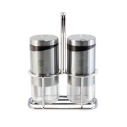 Zestaw do soli i pieprzu 3-ele przyprawnik BERLINGER HAUS Black Silver BH-1993