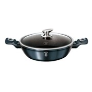 Garnek płaski z powłoką granitową 3.8L / 28cm BERLINGER HAUS Metallic Aquamarine BH-1877